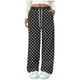 thumbnail image 2 of Pantalones largos de poliéster con bolsillos y estampado elástico para mujer, 2 of 4