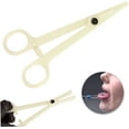thumbnail image 4 of Disposable Piercing Clamps - Septum Clamps Body Piercing Clamps Plastic Septum Forceps Piercing Supplies Tools|body piercing pliers, 4 of 5