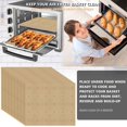 thumbnail image 4 of Dsseng Air Fryer Paper Liner Unbleached Air Fryer Parchment Paper Pads High Temperature Resistant Perforated Square for Toaster Countertop Large Toaster Oven 100Pcs 10 x 12 inch, 4 of 9