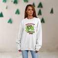thumbnail image 4 of Sweatshirts for Women Merry Christmas Long Sleeve Funny Cute Xmas Crewneck Pullover A-White 2XL 9, 4 of 4