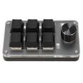 thumbnail image 1 of Clavier Mécanique Macro à une Main, Interrupteur Rouge Portable USB Mini DIY Clavier Programmable avec Bouton, Plug And Play, pour Bureau Gaming, 1 of 8
