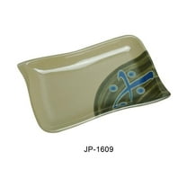 Japanese Rectangular Plate Wave Shape - Melamine - 5.5 x 8.5 in. - Pack of 48