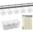 thumbnail image 4 of Mamamax 12 Pcs Shower Curtain Hooks,Rustproof Shower Curtain Hooks Resin Rose Flower Shower Hooks Rings for Bathroom Shower Rods Curtains (white), 4 of 11