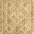thumbnail image 1 of Ahgly Company Indoor Square Abstract Brown Contemporary Area Rugs, 7' Square, 1 of 4