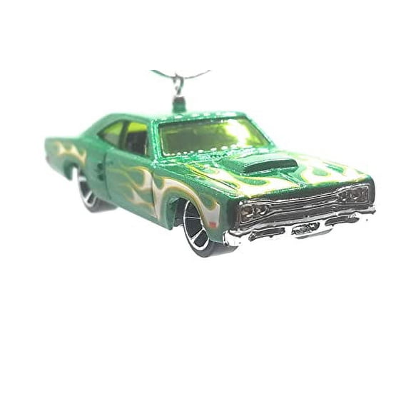 Christmas Ornament for 1969 Dodge Coronet Superbee Green Flames