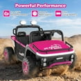 thumbnail image 2 of OLAKIDS 24V 2 Seater Ride on Car UTV with Extra Large Seat, Remote Control, Shock Absorbers, Lights, Bluetooth, Storage for Kids Ages 3-8, 2 of 8