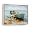 thumbnail image 2 of Designart "Boat Coastal harmonies" Transportation Floater Framed Wall Decor, 2 of 7
