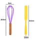 thumbnail image 2 of Juego de mini utensilios de cocina de 2 piezas: utensilios de cocina de silicona con mangos de madera, 2 of 5