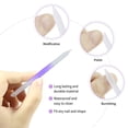 thumbnail image 3 of Glass Cuticle Pusher Set Cuticle Remover Glass Nail File Dual Ended Manicure Pedicure Tools for Nails and Cuticles CareBlue + Pink + Purple, 3 of 6