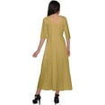 thumbnail image 4 of Moomaya Solid Scoop Neck Indian Wear For Women Kurtis Readymade Kurti Anarkali, 4 of 5
