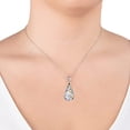 thumbnail image 5 of Collection Sterling Silver/Gold Over Sterling Silver Pressed Flower Pendant Necklace, 5 of 5