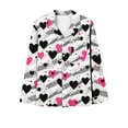 thumbnail image 5 of FDGIU ‌‌‌‌Women Plus Size Valentine Pajama Set - Long Sleeve Printed Sleepwear Loungewear, 5 of 6