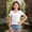 White, variant on YOUYEDIAN Girl's Round Neck Glitter Sequins Shirts Top Sparkle Shimmer Concert Party Tee Black