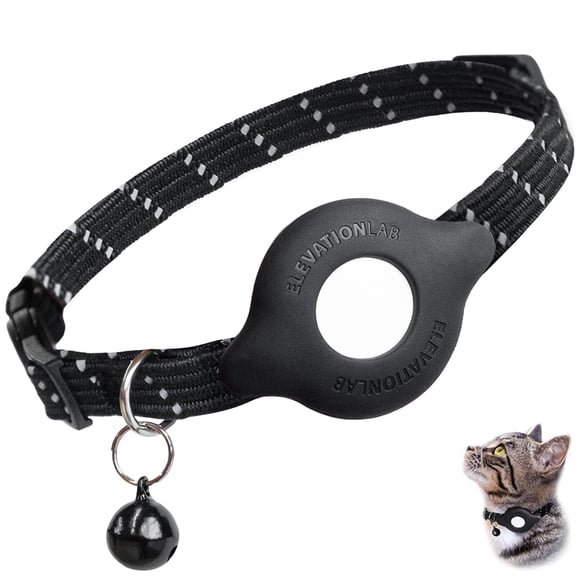Collar para Gato Elevation Lab TagVault AirTag Reflectante con Cascabel
