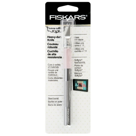 Fiskars Teresa Collins Heavy Duty Craft Knife Pink/White