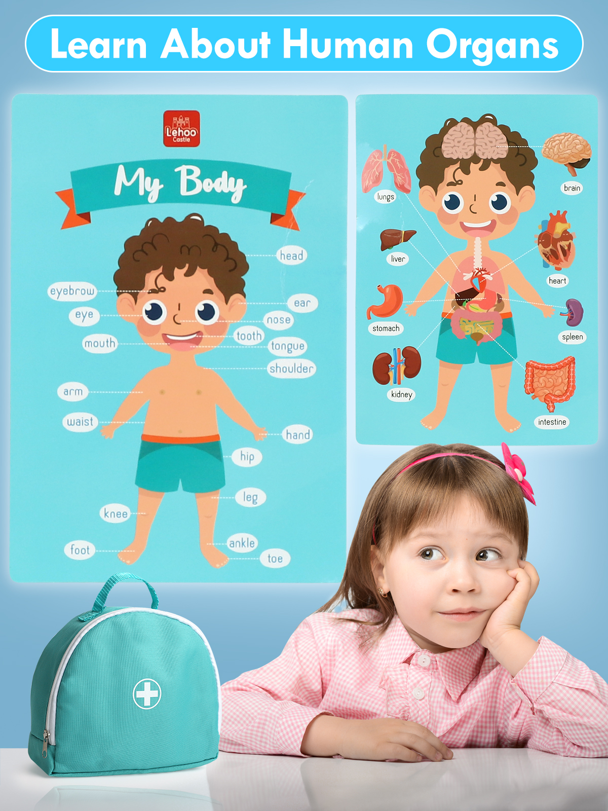Lehoo Castle Wooden Doctor Kit with 36 Pieces photo 5