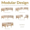 thumbnail image 3 of Sunnydaze Edisto 4-Piece Patio Conversation Set - Light Brown, 3 of 10