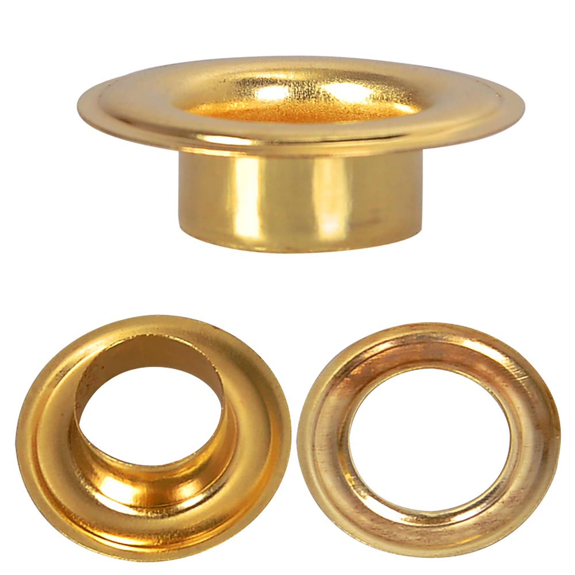 Yescom 4000 sets of 1/4"(6mm) 3/8"(9.5mm) 1/2"(12mm) Grommet Kits Brass Eyelets and Washers for Leather Tarp Prints