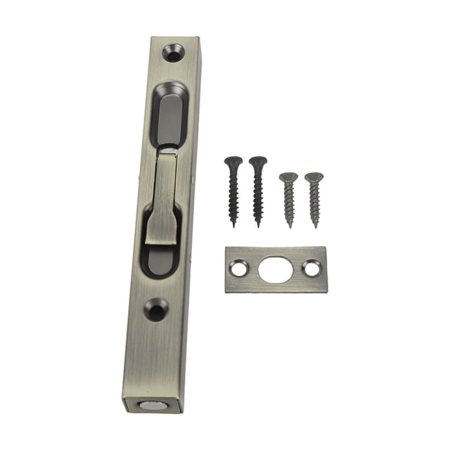 Slide Latch Slide Lock Thicken Aluminium Alloy Hidden Tube Easy Operation Slide Security Latch for Door Gate Security Cyan