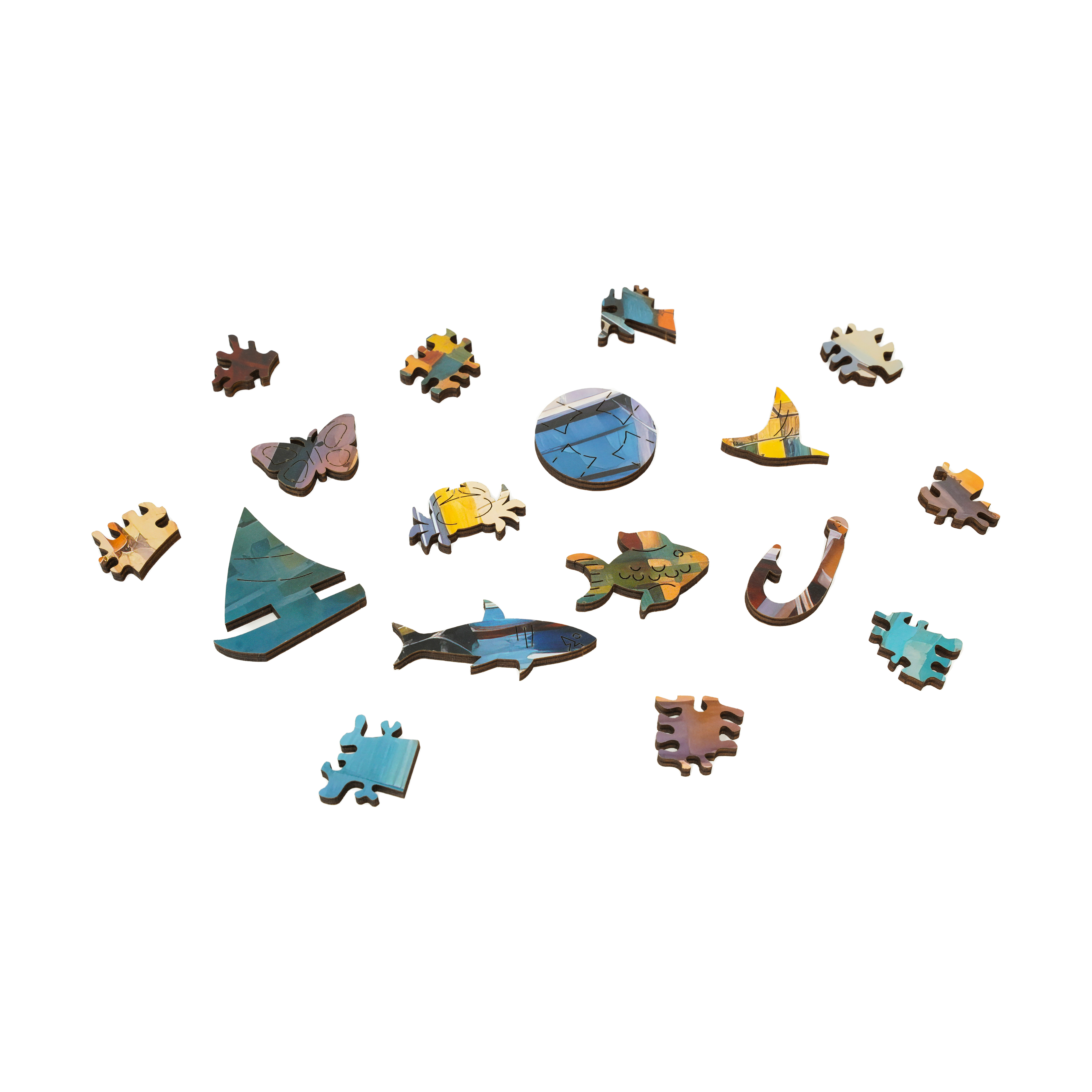 AreYouGame.com Wooden Jigsaw Puzzle - Boats at Bay: 494 Pcs