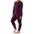 thumbnail image 6 of Fruit of the Loom Women's & Women's Plus Stretch Fleece Thermal Top and Bottom Set, 6 of 16