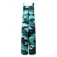 thumbnail image 6 of Awdenio Women's Jumpsuits, Rompers & Overalls Camouflage Printed Jumpsuit Casual Button Pocket Sleeveless Wide Leg Trousers, 6 of 7