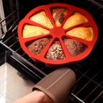 thumbnail image 4 of Round Silicone Baking 8 Triangle Cavity Cake Pan Mold Silicone Portion Cake Molds Pizza Pan Cake Molds Random Color, 4 of 4