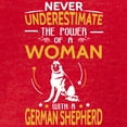 thumbnail image 3 of CafePress - Never Underestimate Woman With A German Sh T Shirt - Womens Football Shirt, 3 of 4
