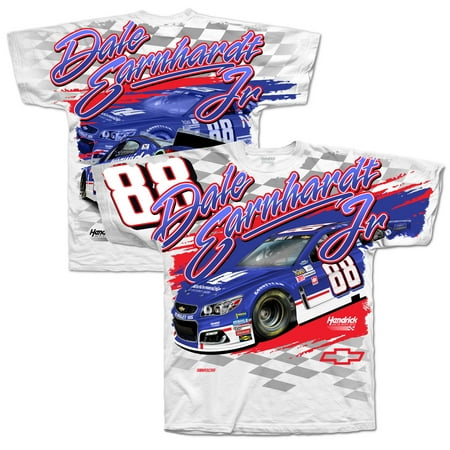 - Dale Earnhardt Jr. Hendrick Motorsports Team Collection 2017 Darlington Total Print T-Shirt - White