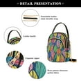 thumbnail image 4 of joogoo Women Colorful Leaves Chain Crossbody Bags Shoulder Handbag Phone Purse, 4 of 5