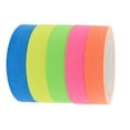thumbnail image 3 of HONITANO 5 Rolls Pink Fluorescent UV Cotton Tape Glowing Dark Tape for Artists and, 3 of 8