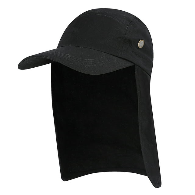 Chapeau de Pêche à Large Bord UPF 50+ pour Hommes avec Rabat de Cou