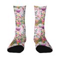 thumbnail image 2 of Easter Pattern Socks for Women, Colorful Crew Socks with Bunny & Egg Designs, Festive Novelty Socks for Holiday & Gift Exchange A 1pcs, 2 of 6