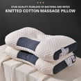 thumbnail image 6 of WKSCLPAI Bed Pillows,Graphene Antibacterial Knitted Cotton Massage Pillow with High Density Memory Foam Super Soft Breathable Mesh,Ergonomic Curves to Relieve Head and Neck Pressure(15.8x23.6In), 6 of 8