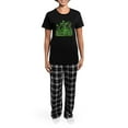thumbnail image 4 of CafePress - Drunk Frogs Women's Dark Pajamas - Women's Short Sleeve Print T-Shirt and Pants Dark Cotton Pajama Set, 4 of 7