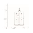thumbnail image 2 of Sterling Silver/Rhodium-plated Elongated Number 68 Charm QQES68, 2 of 2