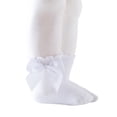 thumbnail image 1 of Kmbangi Kids Socks Toddler Solid Color Short Tube Socks with Big Bowknot, 1 of 8