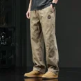 thumbnail image 2 of Pantalones holgados de talla grande para hombre, pantalones cargo rectos de moda estética para hombre, ajuste regular, pantalones de diseñador vintage emo Y2k más baratos de calle, 2 of 5
