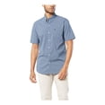thumbnail image 1 of Chemise à Manches Courtes pour Hommes, Boutonnée, Confort Flex, Imprimé Bleu Océan, Très Grand, 1 of 2
