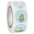 thumbnail image 2 of Kids Stickers,Easter Rabbit Eggs Cartoon Decoration Sticker Sticker Holiday Atmosphere Decoration Removable 500pcs/roll, 2 of 7