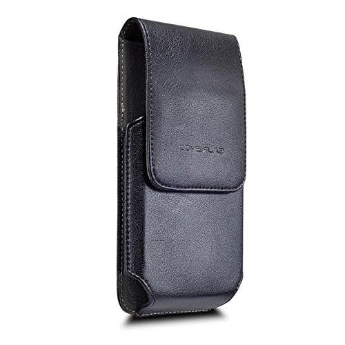 Coverlab Iphone 6 Plus 6s Plus 7 Plus Belt Clip Case Vertical Leather Belt Clip Pouch Holster Case Fits With Otterbox Case Battery Case Lifeproof