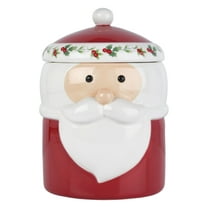 Pfaltzgraff Winterberry 9 in Dolomite Canister Santa