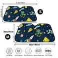thumbnail image 3 of Fotbe Funny Spaceships Car Windshield Sunshade | Sun Visor Protector Front Window Shade, Keeps Out UV Rays, Keeps Your Vehicle Cool-Medium, 3 of 7