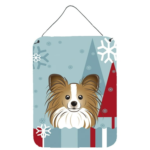 Winter Holiday Papillon Wall or Door Hanging Prints