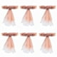 thumbnail image 2 of Fancy Chair Cover Sashes with Flower Bows for Wedding Party (Pack of 6), 2 of 8