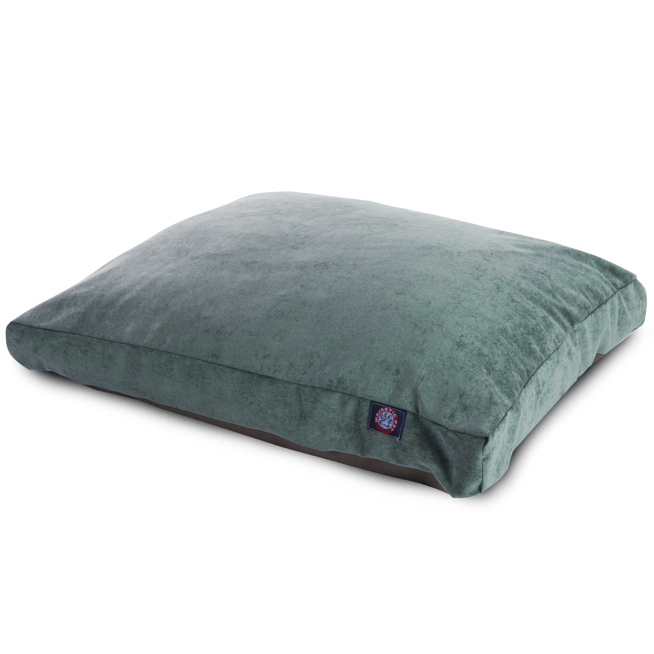 Majestic Pet | Villa Velvet Rectangle Pet Bed For Dogs, Removable Cover, Azure, Extra Large