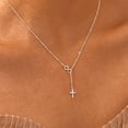 thumbnail image 6 of 925 Sterling Silver Infinity Cross Necklace 18K White Gold Plated Small Danity Cross Necklace Confirmation Baptism Easter Religious Christian Gifts for Women Mom Sister Daughter Friend Niece, 6 of 6