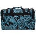 thumbnail image 4 of CalBags Fashion Prints 19-inch Duffle Bag Black Blue Paisley, 4 of 6