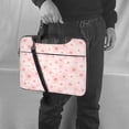 thumbnail image 5 of Lsque Chrysanthemum Pattern Laptop Bag – Portable & Slim Single-Shoulder Computer Case with Adjustable Strap, Protective, Lightweight for 13”/14”/15.6” Laptops, 5 of 8
