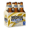 Medalla Ultra Light Beer, 12 oz bottle, 6 Pack